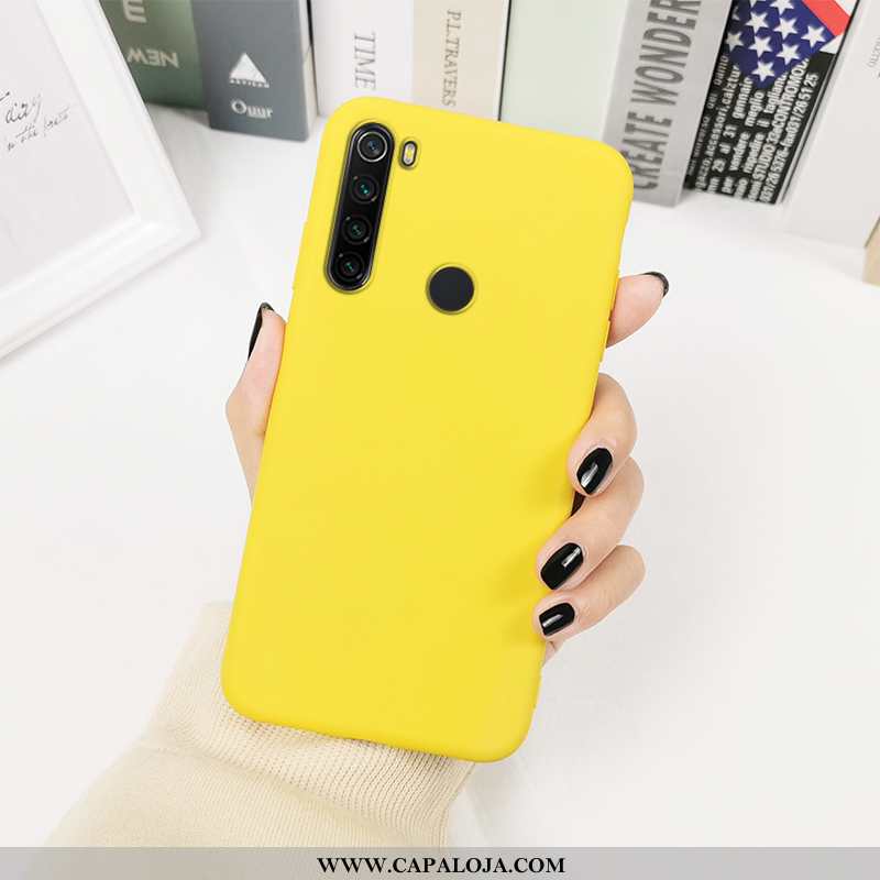 Capas Xiaomi Redmi Note 8t Criativas Completa Vermelha Antiqueda Amarelo, Capa Xiaomi Redmi Note 8t 