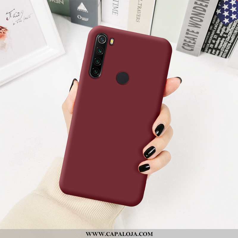 Capas Xiaomi Redmi Note 8t Criativas Completa Vermelha Antiqueda Amarelo, Capa Xiaomi Redmi Note 8t 