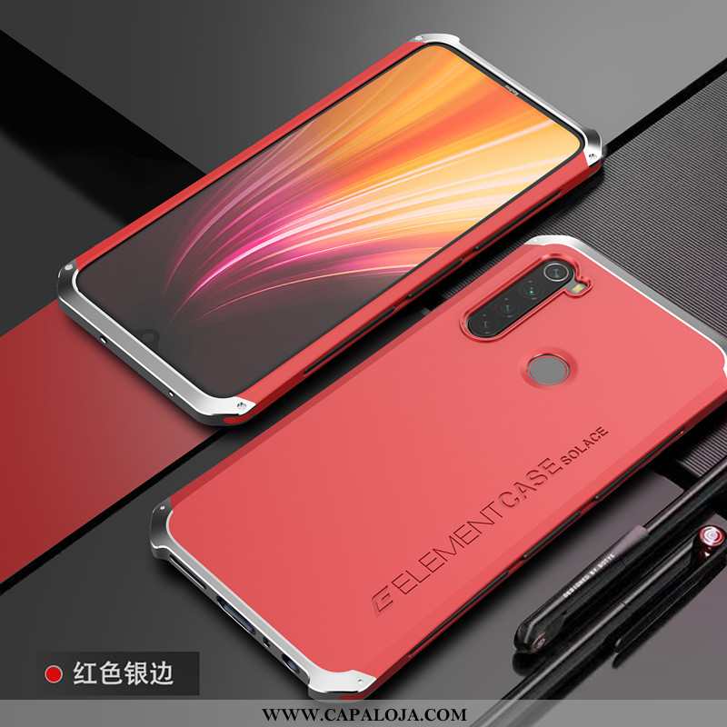 Capas Xiaomi Redmi Note 8t Fosco Armação Simples Pequena Vermelho, Capa Xiaomi Redmi Note 8t Persona