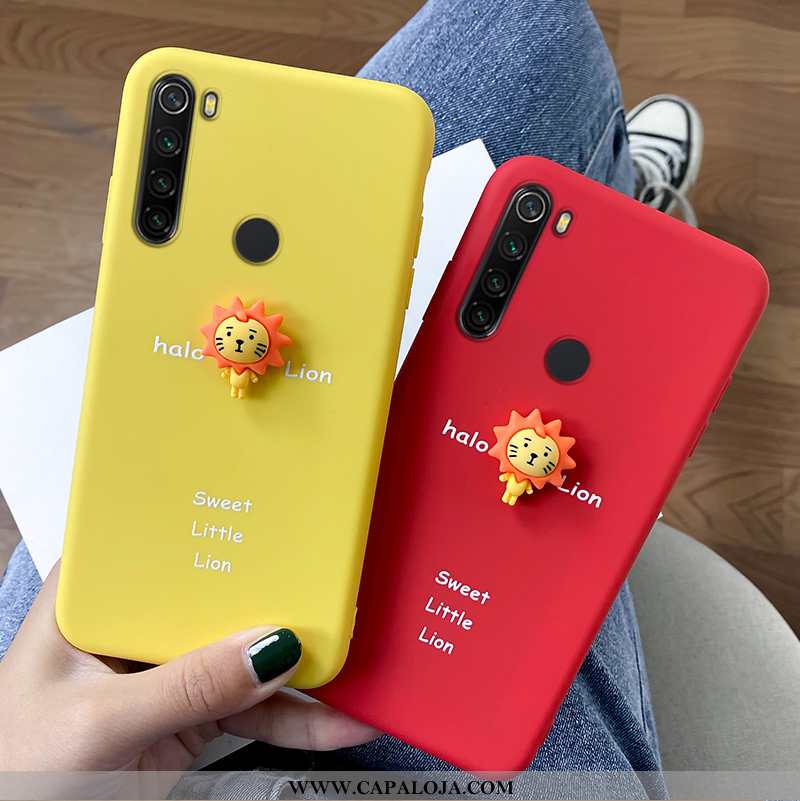 Capas Xiaomi Redmi Note 8t Soft Completa Silicone Bonitos Amarelo, Capa Xiaomi Redmi Note 8t Proteto