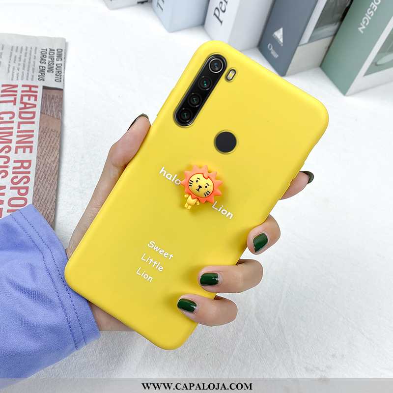 Capas Xiaomi Redmi Note 8t Soft Completa Silicone Bonitos Amarelo, Capa Xiaomi Redmi Note 8t Proteto