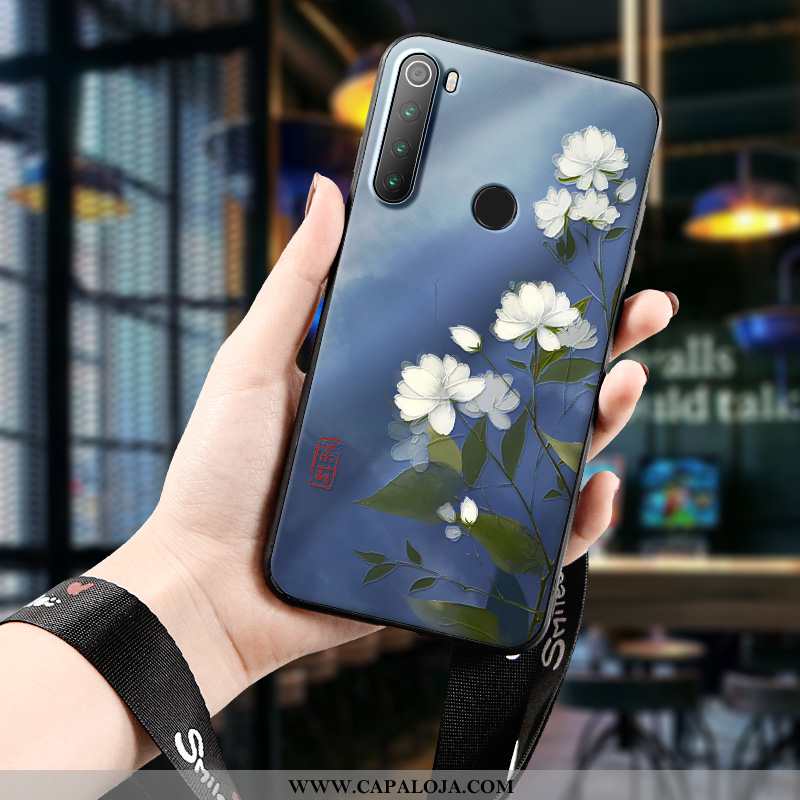 Capas Xiaomi Redmi Note 8t Tendencia Dágua Criativas Pequena Azul Escuro, Capa Xiaomi Redmi Note 8t 