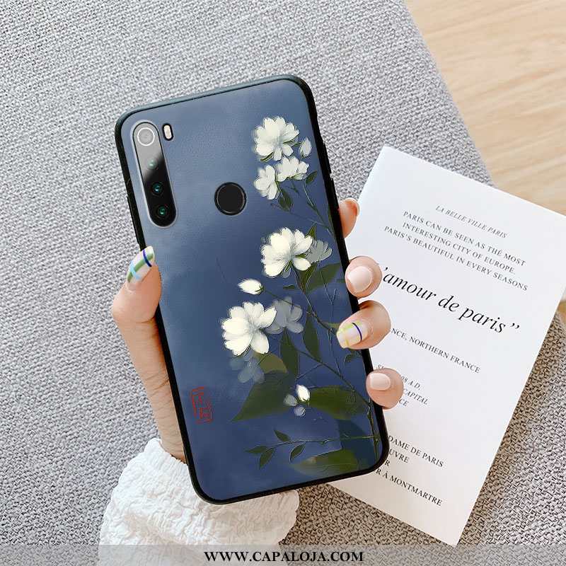 Capas Xiaomi Redmi Note 8t Tendencia Dágua Criativas Pequena Azul Escuro, Capa Xiaomi Redmi Note 8t 