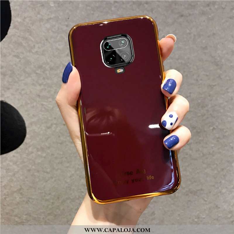 Capas Xiaomi Redmi Note 9 Pro Tendencia Malha Feminino Rosa, Capa Xiaomi Redmi Note 9 Pro Soft Barat