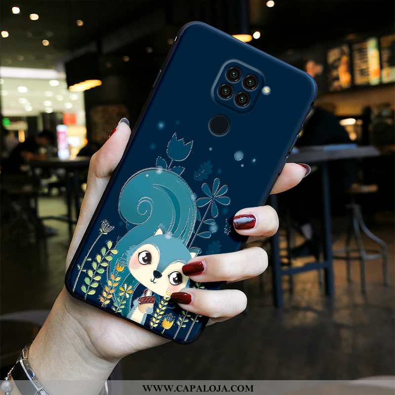 Capas Xiaomi Redmi Note 9 Retro Vermelha Silicone Completa Azul, Capa Xiaomi Redmi Note 9 Tendencia 