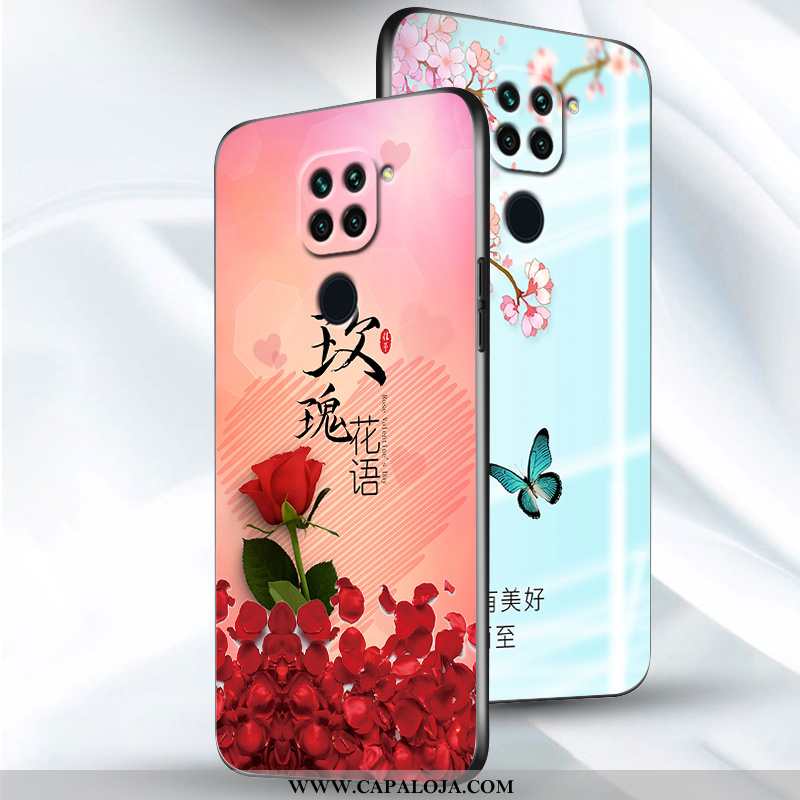 Capas Xiaomi Redmi Note 9 Silicone Soft Tendencia Rosa, Capa Xiaomi Redmi Note 9 Fosco Barato