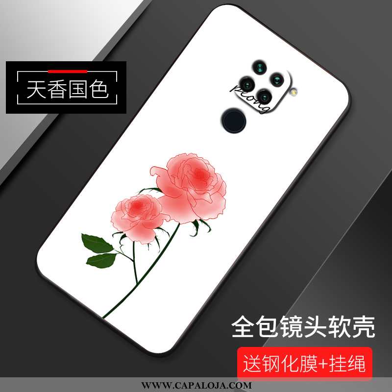 Capas Xiaomi Redmi Note 9 Silicone Soft Tendencia Rosa, Capa Xiaomi Redmi Note 9 Fosco Barato