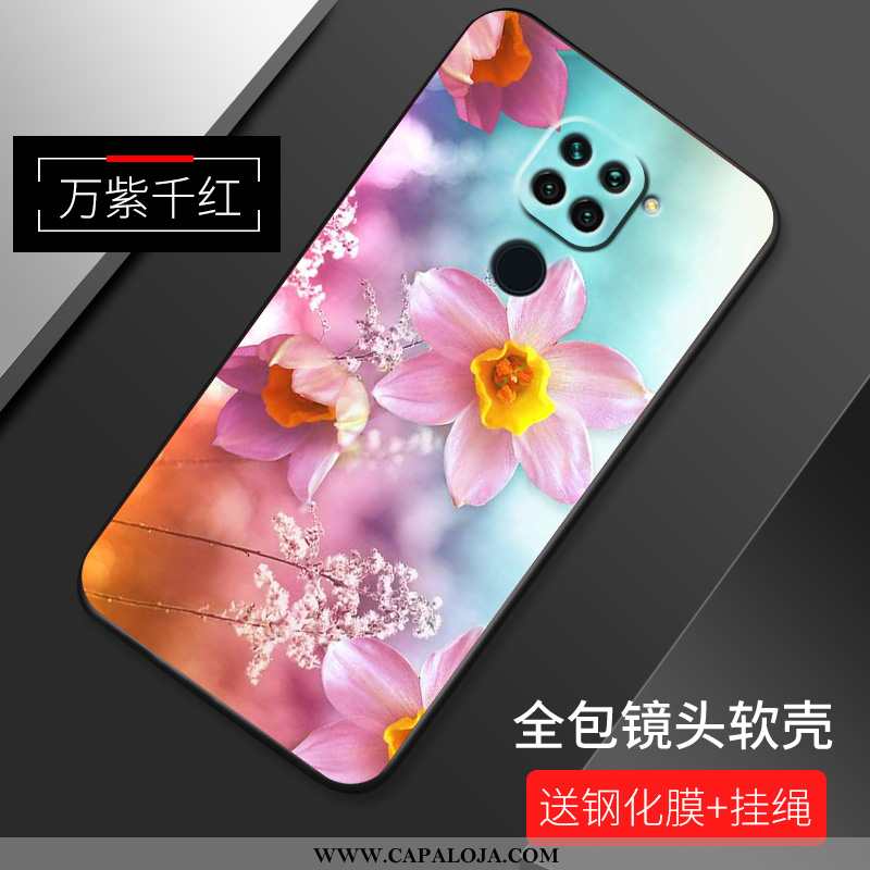 Capas Xiaomi Redmi Note 9 Silicone Soft Tendencia Rosa, Capa Xiaomi Redmi Note 9 Fosco Barato