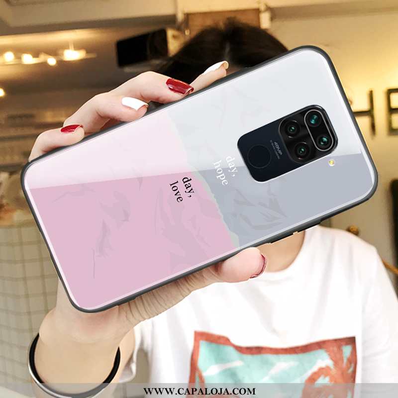 Capas Xiaomi Redmi Note 9 Soft Casal Personalizado Frente Branco, Capa Xiaomi Redmi Note 9 Super Ven