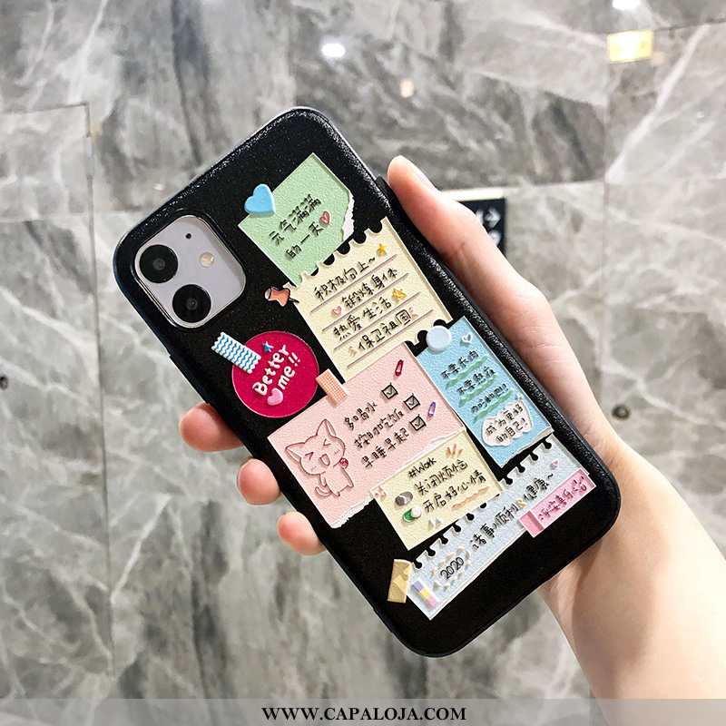 Capas iPhone 11 Bonitos Telinha Life Preto, Capa iPhone 11 Branco Online