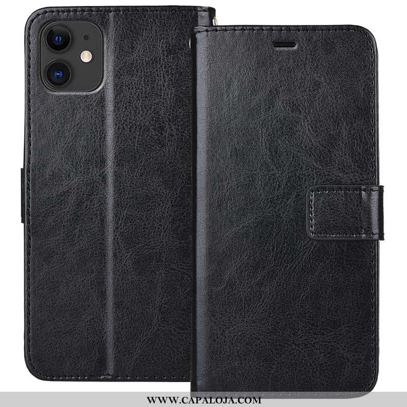 Capas iPhone 11 Couro Cover Antiqueda Carteira Azul, Capa iPhone 11 Soft Barato