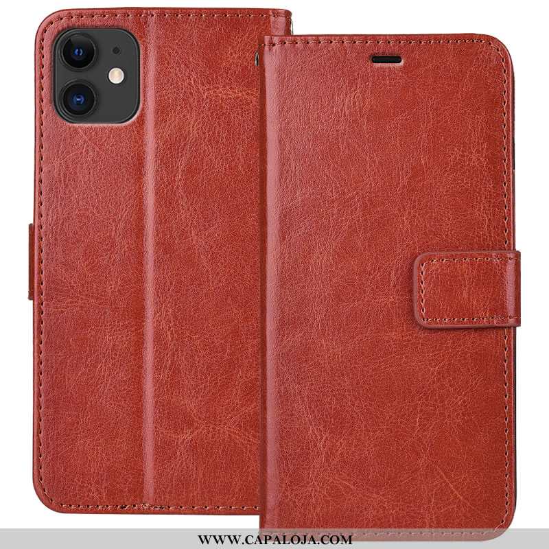 Capas iPhone 11 Couro Cover Antiqueda Carteira Azul, Capa iPhone 11 Soft Barato