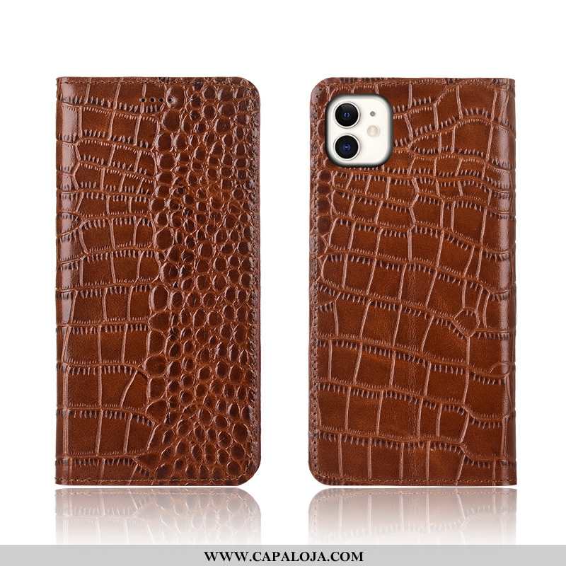 Capas iPhone 11 Couro Legitimo Marrom Antiqueda Silicone Castanho, Capa iPhone 11 Protetoras Comprar