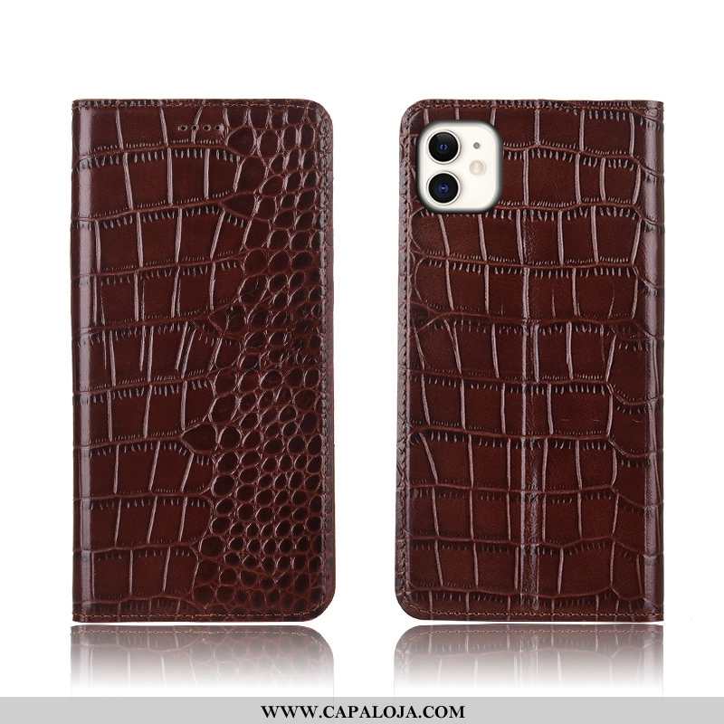 Capas iPhone 11 Couro Legitimo Marrom Antiqueda Silicone Castanho, Capa iPhone 11 Protetoras Comprar