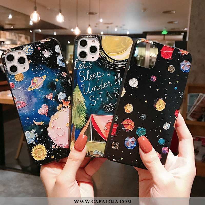 Capas iPhone 11 Pro Fosco Estrelado Preto, Capa iPhone 11 Pro Personalizada Comprar