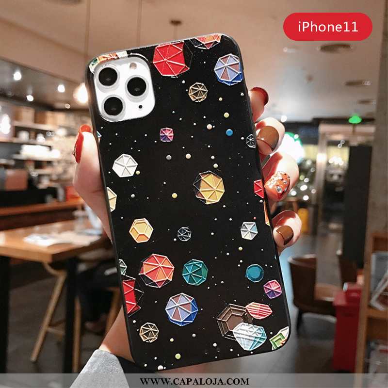 Capas iPhone 11 Pro Fosco Estrelado Preto, Capa iPhone 11 Pro Personalizada Comprar