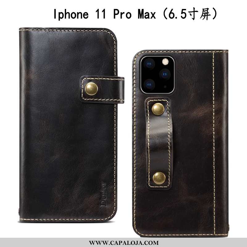 Capas iPhone 11 Pro Max Couro Cover Vaca Azul Escuro, Capa iPhone 11 Pro Max Soft Comprar