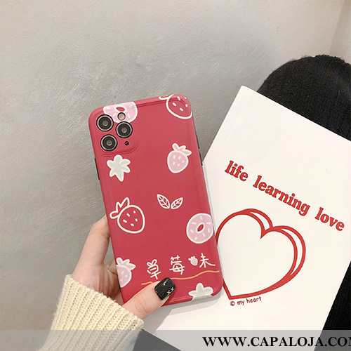 Capas iPhone 11 Pro Max Personalizado Antiqueda Protetoras Slim Vermelho, Capa iPhone 11 Pro Max Cri