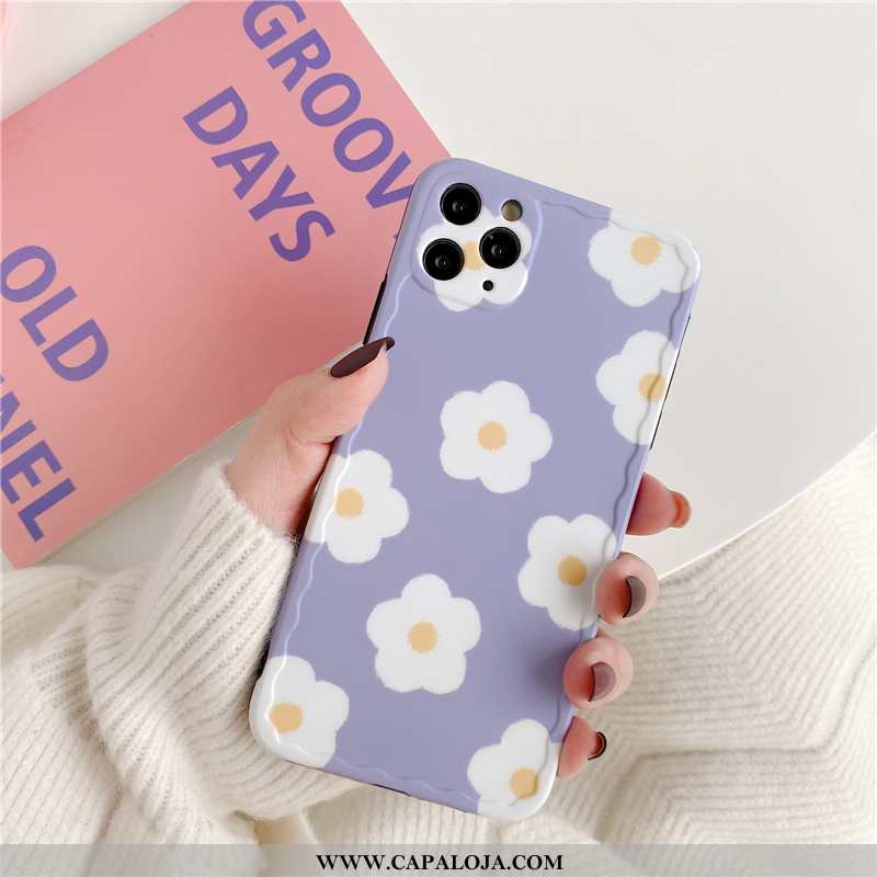 Capas iPhone 11 Pro Max Super Feminino Telemóvel Completa Roxo, Capa iPhone 11 Pro Max Silicone Vend