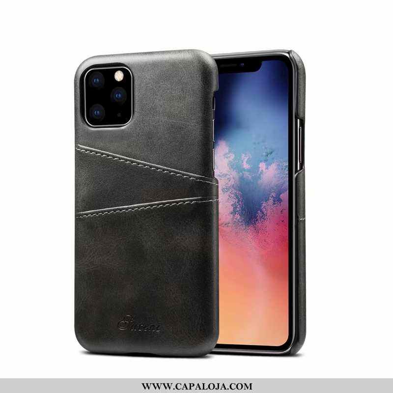 Capas iPhone 11 Pro Max Super Telemóvel Masculino Marrom Castanho, Capa iPhone 11 Pro Max Fosco Bara