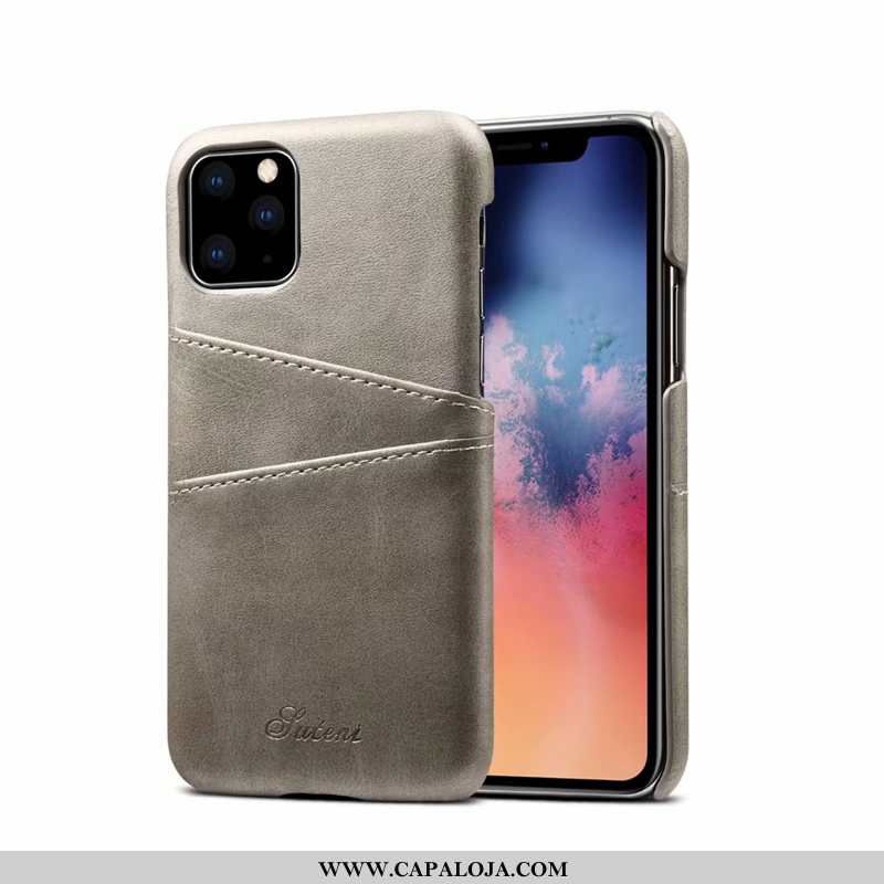 Capas iPhone 11 Pro Max Super Telemóvel Masculino Marrom Castanho, Capa iPhone 11 Pro Max Fosco Bara