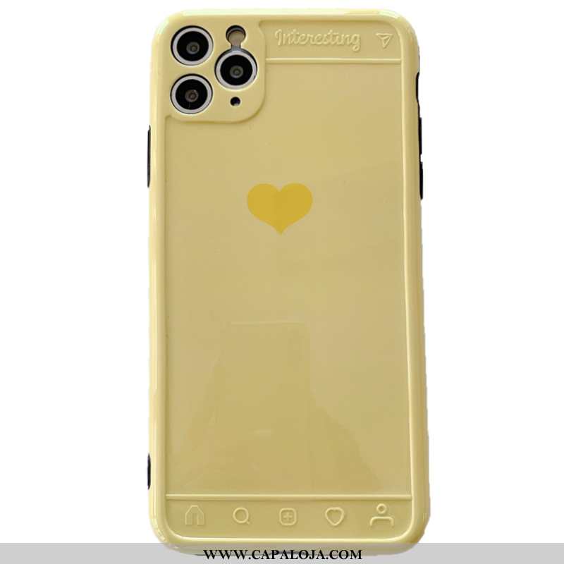 Capas iPhone 11 Pro Max Tendencia Antiqueda Amarelo Silicone, Capa iPhone 11 Pro Max Soft Online