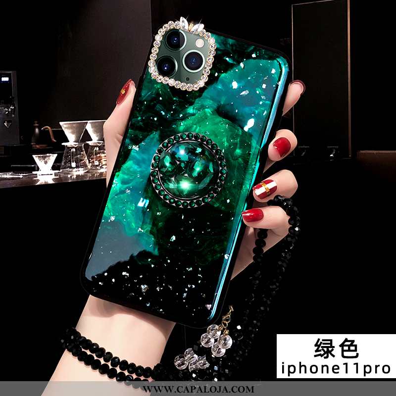 Capas iPhone 11 Pro Protetoras Malha Verde, Capa iPhone 11 Pro Silicone Baratos