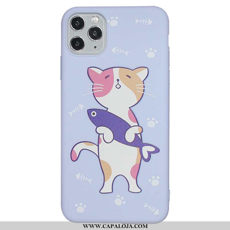 Capas iPhone 11 Pro Silicone Bonitos Azul, Capa iPhone 11 Pro Desenho Animado Baratos