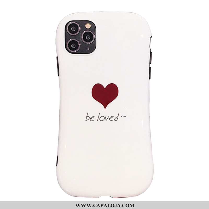 Capas iPhone 11 Pro Silicone Cases Coração Antiqueda Branco, Capa iPhone 11 Pro Soft Online