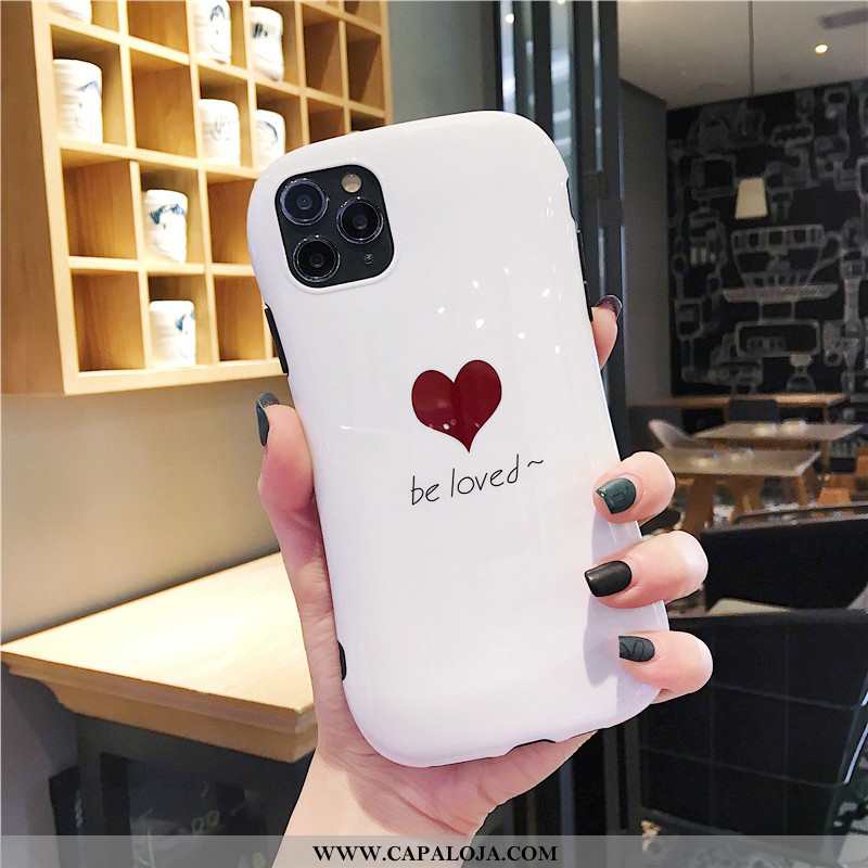 Capas iPhone 11 Pro Silicone Cases Coração Antiqueda Branco, Capa iPhone 11 Pro Soft Online