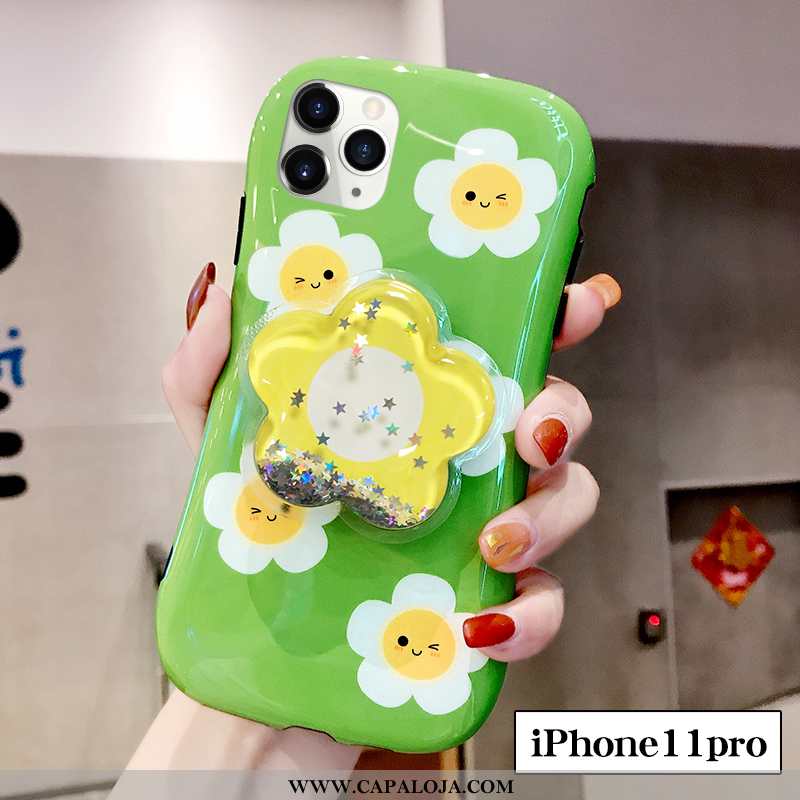 Capas iPhone 11 Pro Tendencia Novas Verde Floral, Capa iPhone 11 Pro Silicone Online