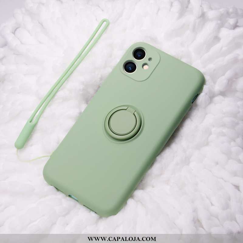 Capas iPhone 11 Silicone Protetoras Suporte Cases Verde, Capa iPhone 11 Cordao Venda