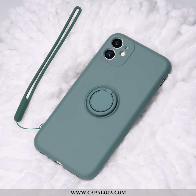 Capas iPhone 11 Silicone Protetoras Suporte Cases Verde, Capa iPhone 11 Cordao Venda