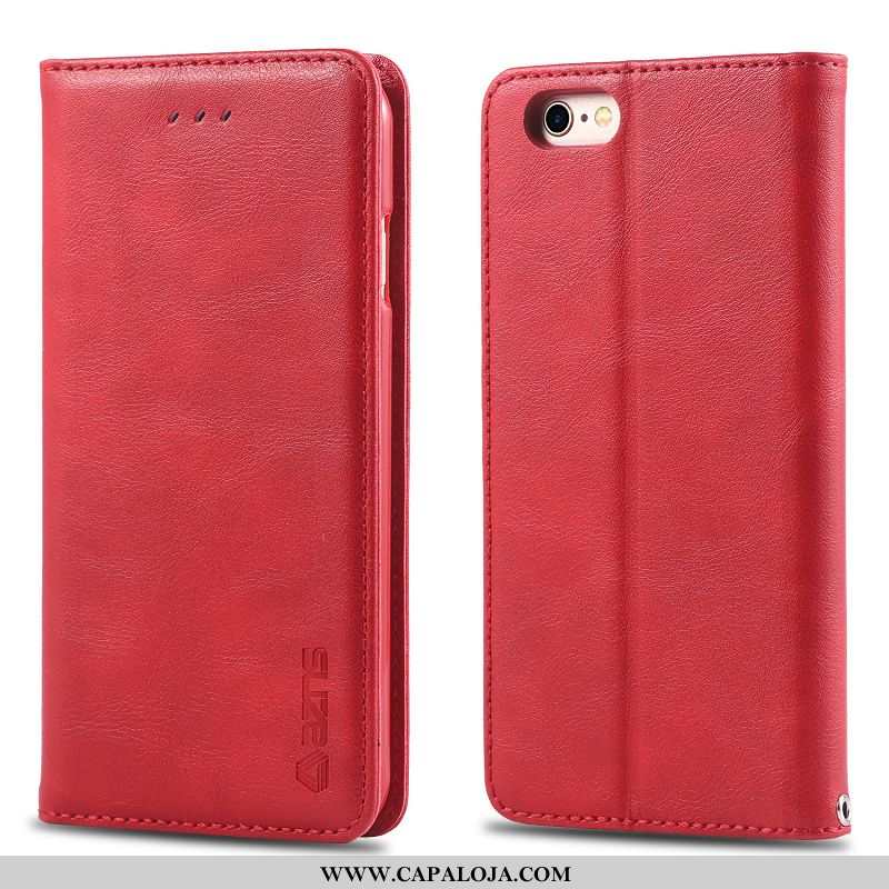 Capas iPhone 6/6s Plus Protetoras Vermelha Cover Completa Vermelho, Capa iPhone 6/6s Plus Carteira O