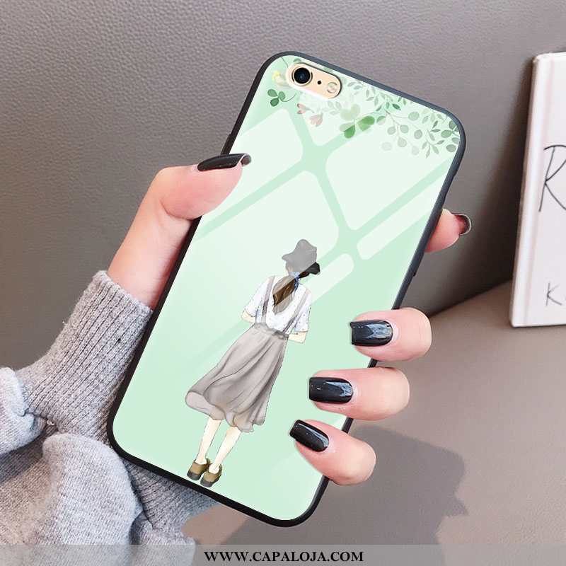 Capas iPhone 6/6s Plus Super Malha Vermelha Antiqueda Verde, Capa iPhone 6/6s Plus Vidro Online