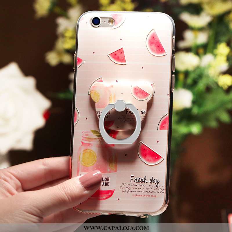 Capas iPhone 6/6s Plus Tendencia Suporte Personalizado Cordao Colorido, Capa iPhone 6/6s Plus Soft B