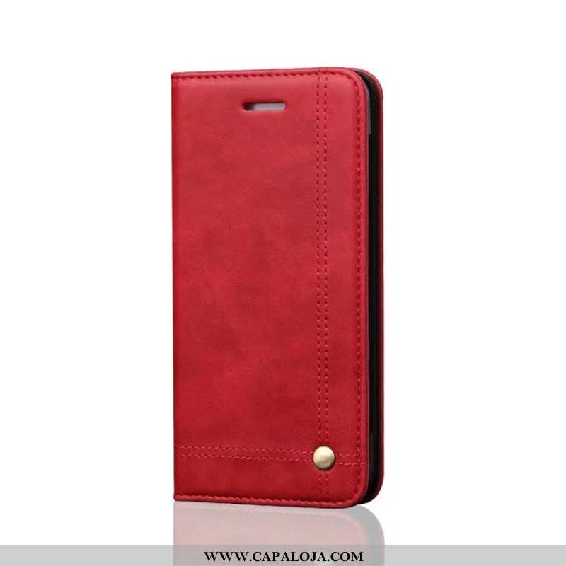 Capas iPhone 7 Couro Cases Cover Vermelho, Capa iPhone 7 Soft Baratas