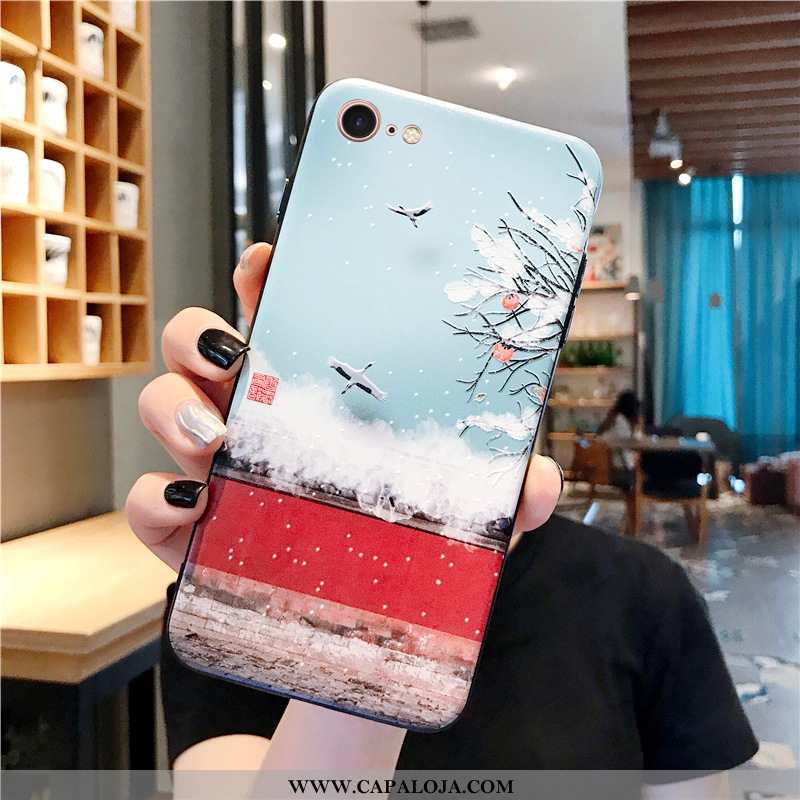 Capas iPhone 7 Criativas Neve Telemóvel Azul, Capa iPhone 7 Tendencia Baratas