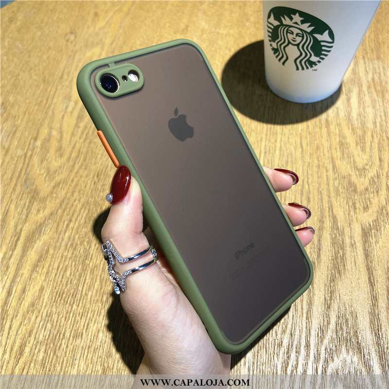 Capas iPhone 7 Fosco Antiqueda Telemóvel Verde, Capa iPhone 7 Tendencia Venda