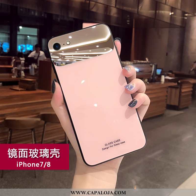 Capas iPhone 7 Personalizada Vermelha Rosa Tendencia, Capa iPhone 7 Criativas Baratos