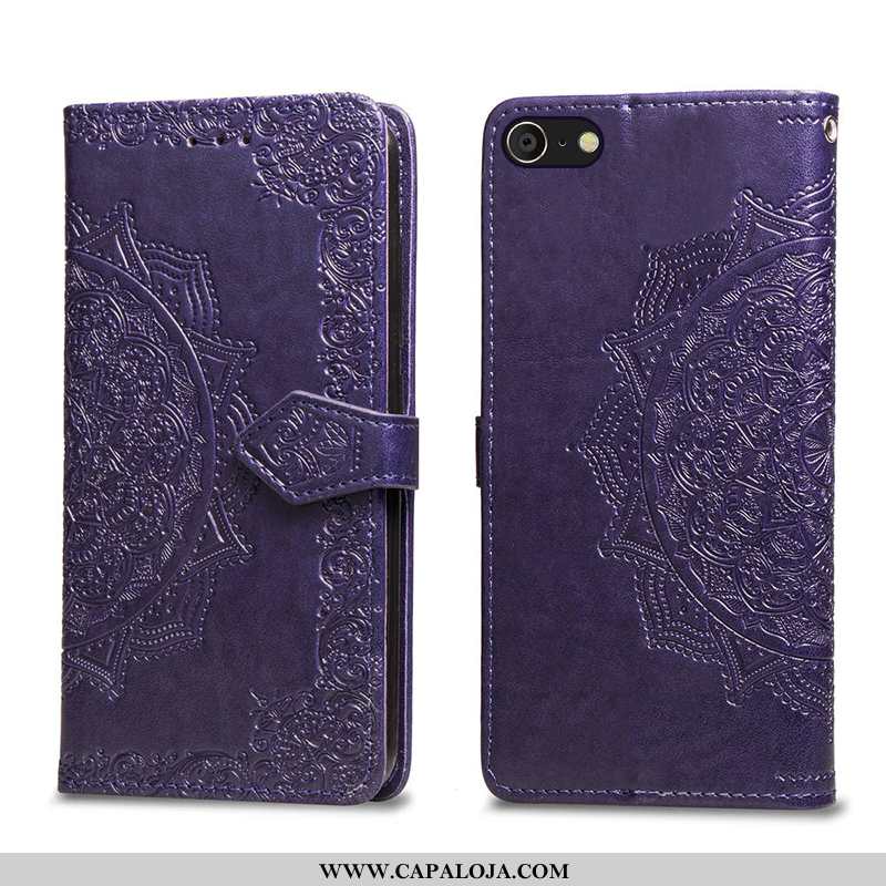 Capas iPhone 7 Plus Couro Protetoras Telemóvel Flatform Roxo, Capa iPhone 7 Plus Soft Baratos