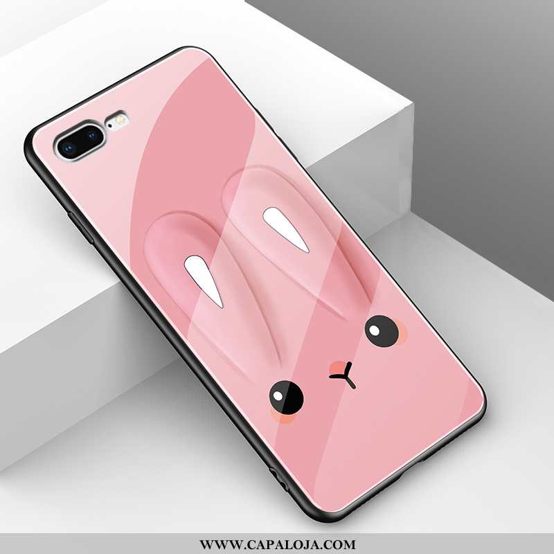 Capas iPhone 7 Plus Desenho Animado Vidro Completa Rosa, Capa iPhone 7 Plus Tendencia Promoção