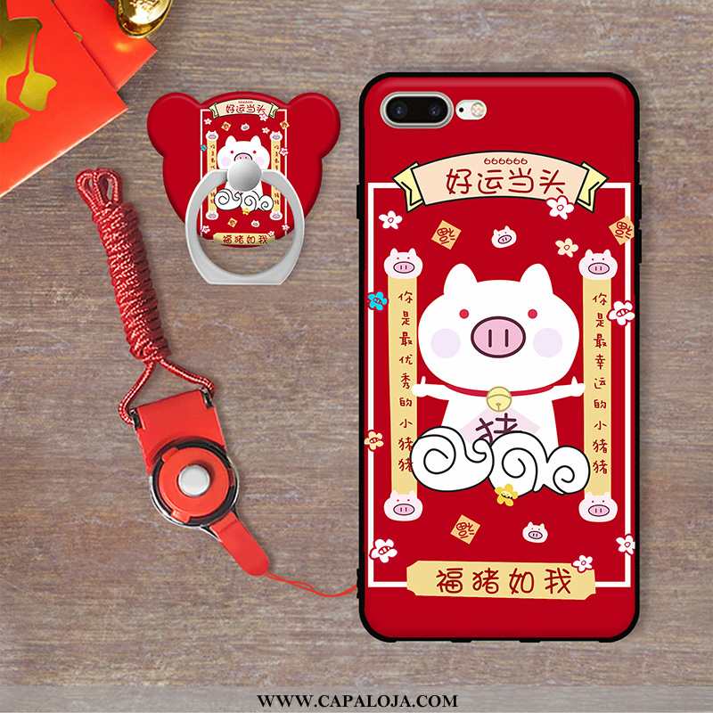 Capas iPhone 7 Plus Protetoras Cases Pu Vermelho, Capa iPhone 7 Plus Desenho Animado Venda