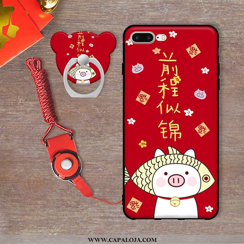 Capas iPhone 7 Plus Protetoras Cases Pu Vermelho, Capa iPhone 7 Plus Desenho Animado Venda