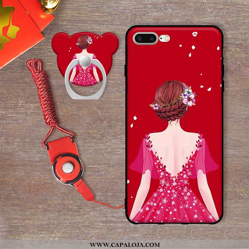 Capas iPhone 7 Plus Protetoras Cases Pu Vermelho, Capa iPhone 7 Plus Desenho Animado Venda