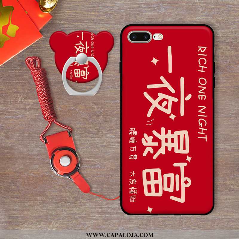 Capas iPhone 7 Plus Protetoras Cases Pu Vermelho, Capa iPhone 7 Plus Desenho Animado Venda