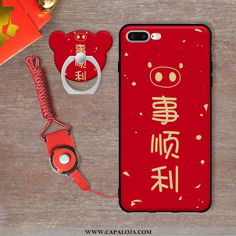 Capas iPhone 7 Plus Protetoras Cases Pu Vermelho, Capa iPhone 7 Plus Desenho Animado Venda