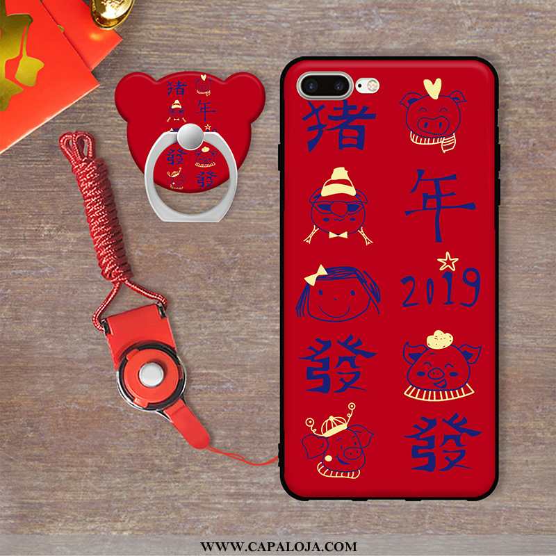 Capas iPhone 7 Plus Protetoras Cases Pu Vermelho, Capa iPhone 7 Plus Desenho Animado Venda