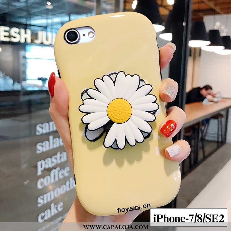 Capas iPhone 7 Soft Feminino Telinha Novas Amarelo, Capa iPhone 7 Silicone Venda