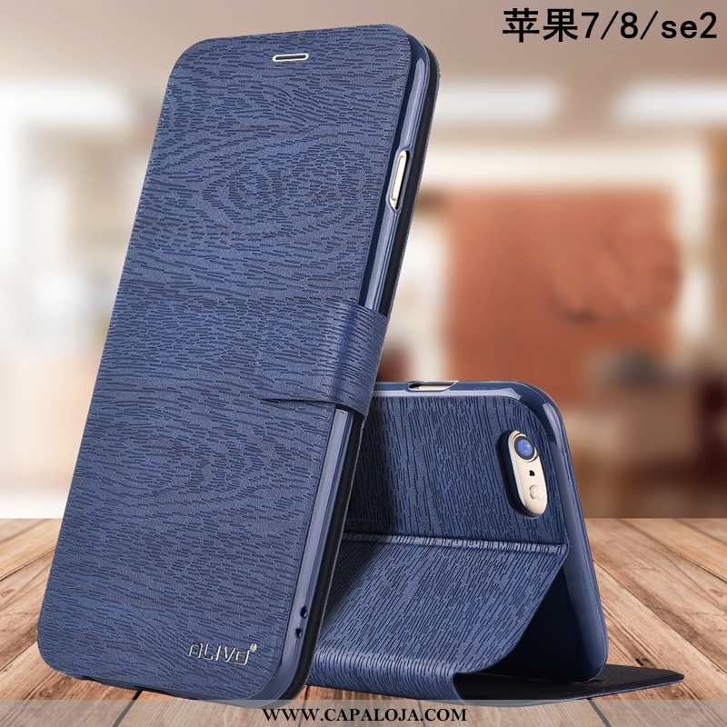 Capas iPhone 8 Couro Antiqueda Feminino Telemóvel Castanho, Capa iPhone 8 Soft Baratas